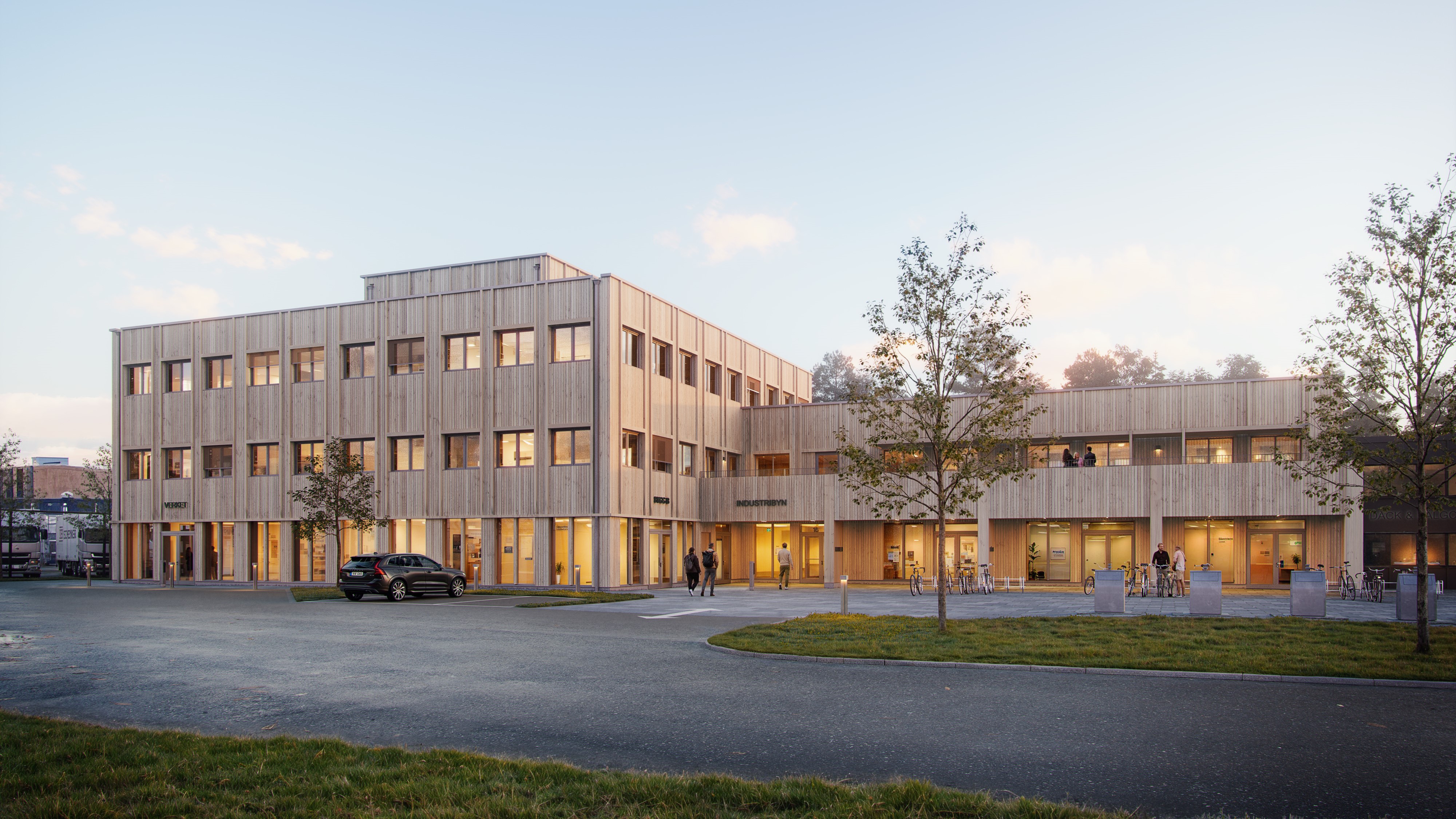 Den nya fastigheten på Industribyn, Ljungarum.