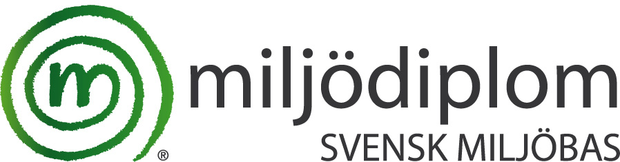 Logotyp Miljödiplom Svensk Miljöbas.