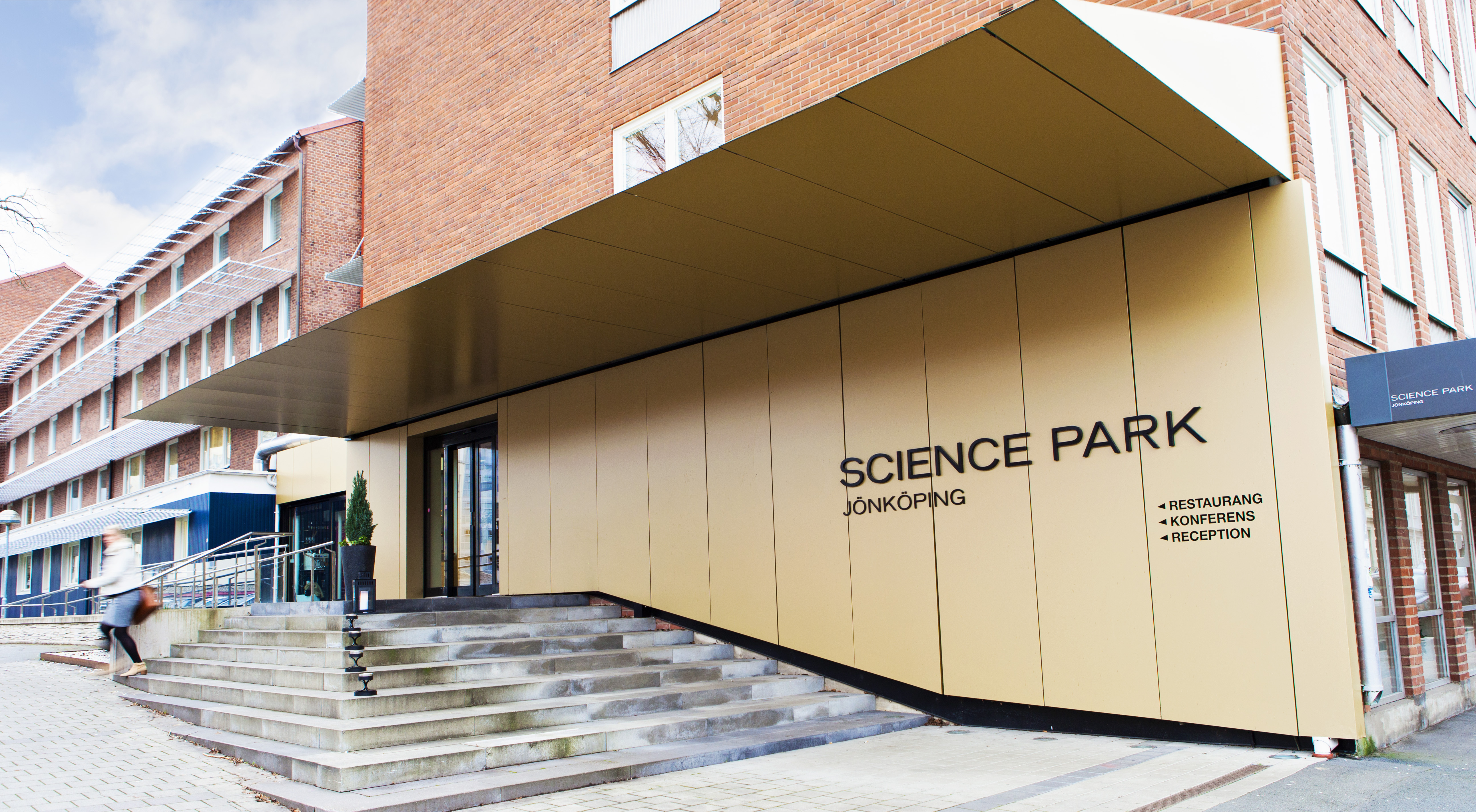 Huvudentrén Science Park Jönköping.